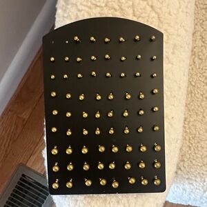 Gold stud earrings *free with purchase*